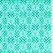Aquamarine/White Medallion Diamond Rayon Crepe Fabric By the Yard